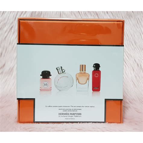 hermes parfum miniaturen set|Hermes deluxe mini set.